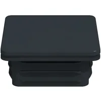 GROJA Pfostenkappe 6 x 6 cm Aluminium-Grau