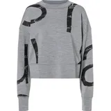 super.natural Capital Logo Krissini Sweatshirt Cashmere Grey Melange/Jet Black M