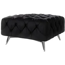 s-style möbel Hocker, Schwarz, Textil, Echtholz,Buche, Birke, 1-Sitzer, Füllung: Polyetherschaumkern, 80x45x80 cm, Blauer Engel, FSC Mix, Oeko-Tex®, Hergestellt in Europa, Wohnzimmer, Hocker, Sitzhocker