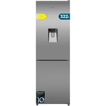 Cecotec Bolero CoolMarket Combi 322i Kühl-Gefrierkombination (322 l, 1855 mm hoch, Silber)