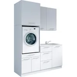 laundreezy Mehrzweckschrank-Set 168 x 238 x 68 cm Weiß