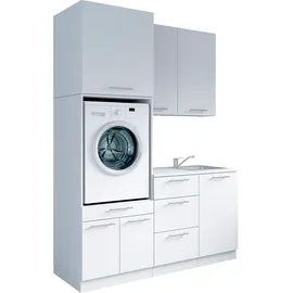 laundreezy Mehrzweckschrank-Set 168 x 238 x 68 cm Weiß