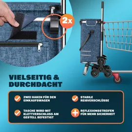 monzana 3in1 Einkaufstrolley blau 0,44 m