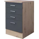 Flex-Well Unterschrank Morena 50 x 85 x 60 cm Grau
