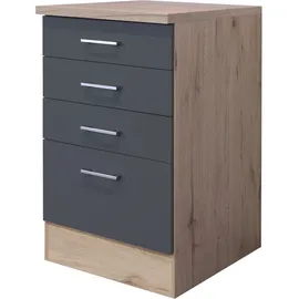 Flex-Well Unterschrank Morena 50 x 85 x 60 cm Grau