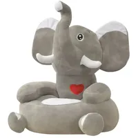 vidaXL Kindersessel Elefant grau