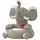 vidaXL Kindersessel Elefant grau