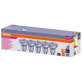 Osram Parathom PAR16 Leuchtmittel mit GU10-Fassung | 5er-Set | Dimmbar | 4000 K,