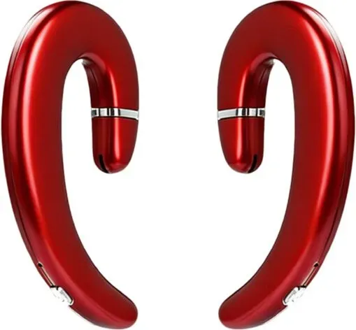 VoxorAI C6 Rot Zweiohr-AI-Übersetzungs-Headset, Echtzeitübersetzung für 130 Sprachen, cooles Bluetooth-Gaming-Headset für Lernen, Reisen und Geschäft