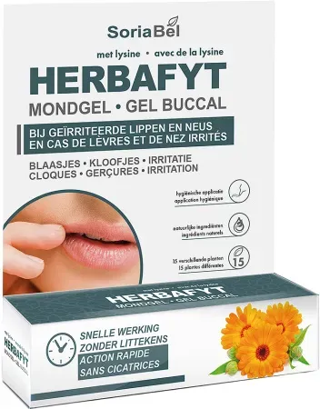 Soria Natural Dermosor Herbafyt Mundgel Gereizte Lippen und Nase Tube 5g