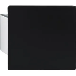 KWS Plattengriff SARAH 150x150x10 mm Alu silber eloxiert/schwarz beschichtet