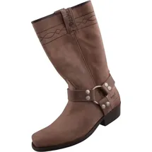 Dockers by Gerli Herren/Damen Biker Stiefel Hellbraun EU 38