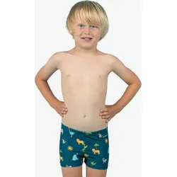 Badehose Boxer Baby/Kinder - Druckmotiv Savanne dunkelblau Gr. 104 - 4 Jahre