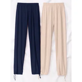 Sieh an! Jerseyhose Hose komfortabel Braun 48