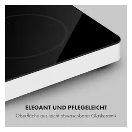 Klarstein FutureChef Doppel-Induktionskochplatte 3000Watt 2 Kochfelder