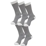 URBAN CLASSICS Fine Stripe Socken 5 Paar Schwarz 47-50