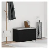 vidaXL Flurbank 80 x 40 x 45 cm Schwarz / Schwarz matt