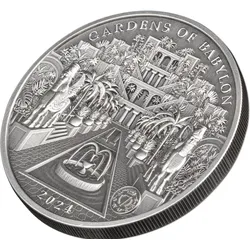 Multi-Layer Silbermünze "Hängende Gärten von Babylon"