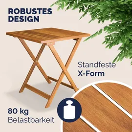 CASARIA Balkonset 3-tlg. braun klappbar