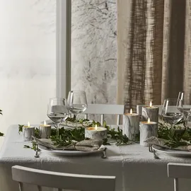 StarTrading LED Teelicht Marmoroptik D:10 cm grau