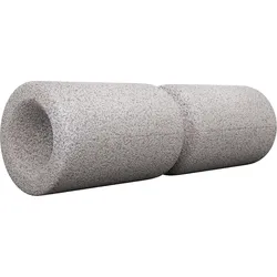 Faszienrolle - mit Umlaufrille. Foam Roller. Massagerolle. Massage. Yoga grau 38 CM