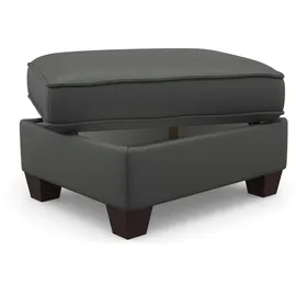 Home Affaire Hocker 1 Stk. tlg. mit Federkern und Stauraum 75 x 47 x 65 cm Grau