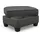 Home Affaire Hocker 1 Stk. tlg. mit Federkern und Stauraum 75 x 47 x 65 cm Grau