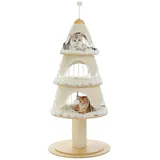 Pawz Road Weihnachtskatzenbaum 130 cm weiß