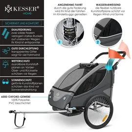 Kesser Kinderanhänger grau 2018
