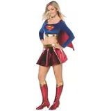 Rubies Costume Co Damen DC Superhelden Supergirl Teen Kostüm, siehe abbildung, Teenager