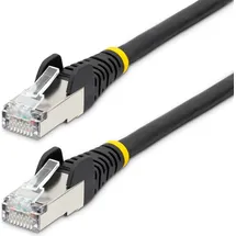 Startech StarTech.com 1.5m CAT6a Ethernet Cable - Black - Low Smoke Zero Halogen (LSZH) Netzwerk Smart Home Netzwerk-Zubehör Netzwerk- und