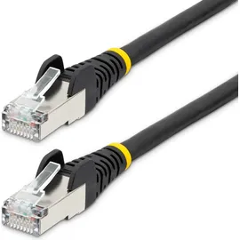 Startech StarTech.com 1.5m CAT6a Ethernet Cable - Black - Low Smoke Zero Halogen (LSZH) Netzwerk Smart Home Netzwerk-Zubehör Netzwerk- und