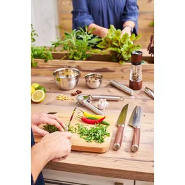Rösle Masterclass Santokumesser 17 cm silberfarben/Nussbaumholz