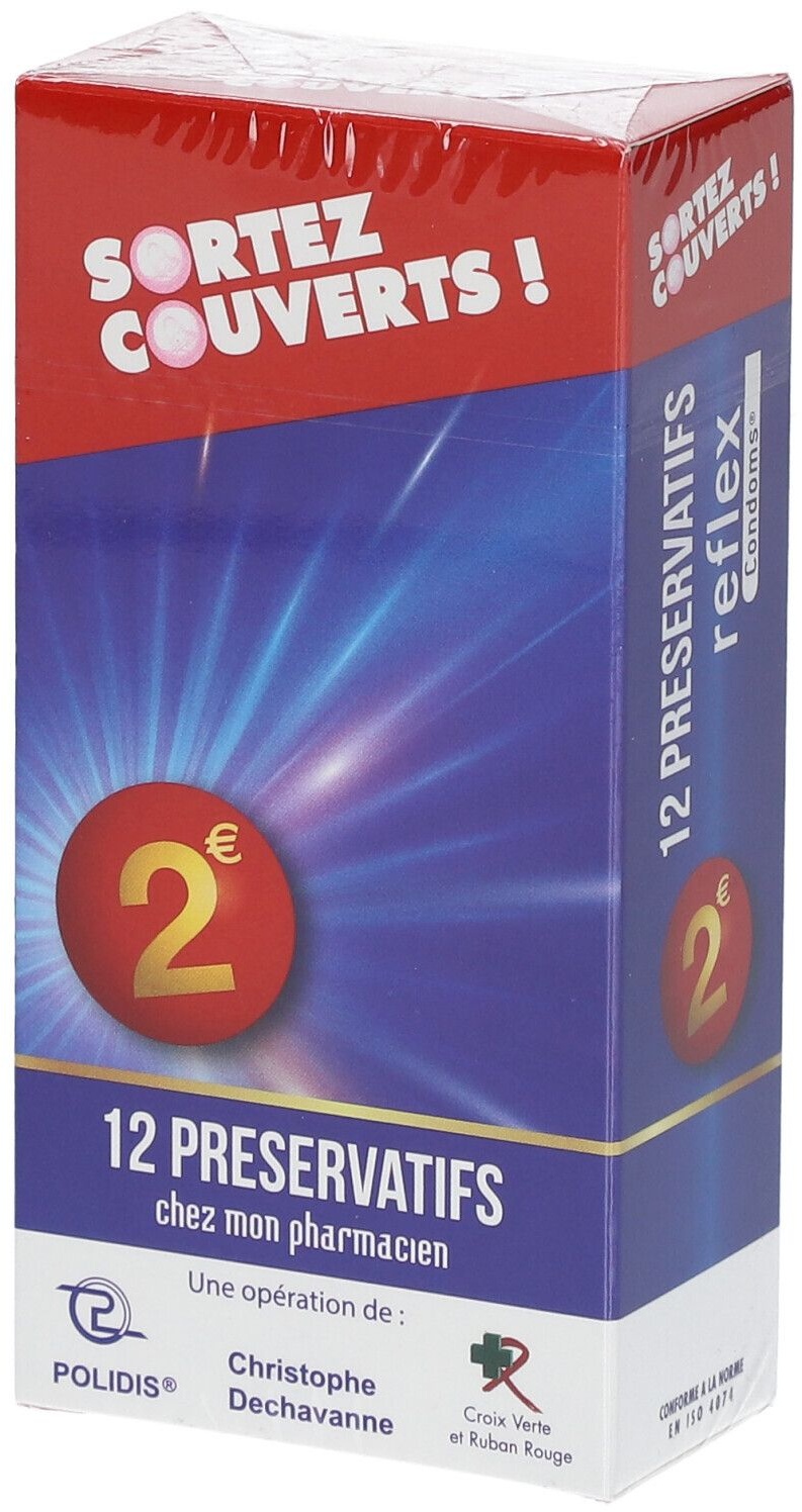 Reflex Sortez Couverts Préservatif Standard 12 pc(s) préservatif(s)