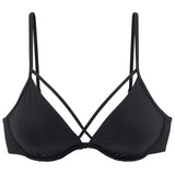 LASCANA Bügel-Bikini-Top »Shora«, schwarz