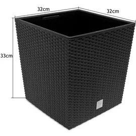 Prosperplast Rato Low 32 x 32 x 32,5 cm anthrazit
