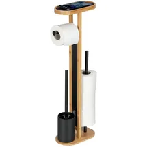 Wenko Stand WC-Garnitur Mod. Orea mit Ablagefläche und Ersatzrollenhalter