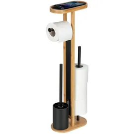 Wenko Stand WC-Garnitur Mod. Orea mit Ablagefläche und Ersatzrollenhalter