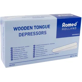 Romed Mundspatel aus Holz 100 St.