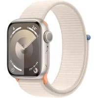 Apple Watch Series 9 GPS 41 mm Aluminiumgehäuse polarstern, Sport Loop polarstern One Size