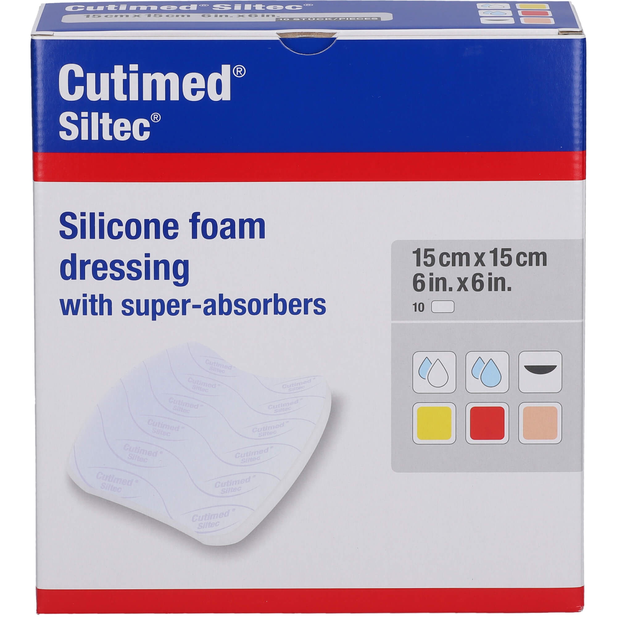 Cutimed Siltec 15x15cm 12 ST