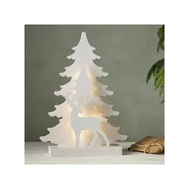 Star Trading 3D Weihnachtsleuchte Grandy 41 cm weiß
