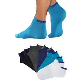 H.I.S. Sneakersocken 10-Paar Blau/Grau/Schwarz 43-46