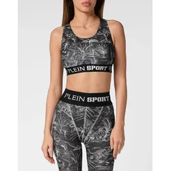 Lauftop PLEIN SPORT "Sport Top", Damen, Gr. XL, 02, schwarz, Obermaterial: 90% Polyester, 10% Elasthan, Tops