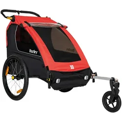 Fahrradkinder-Anhänger BURLEY, rot, Fahrradanhänger, Kinder