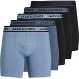 JACK & JONES Jack & Jones, Herren Unterhosen, 5er-Pack Boxershorts, Schwarz, S