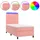 vidaXL Boxspringbett 100 x 200 cm Rosa