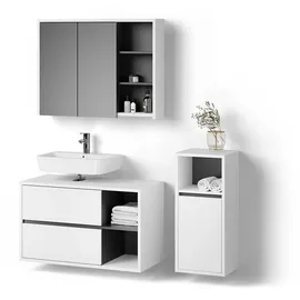 livinity® Vomano 3-tlg. Weiß