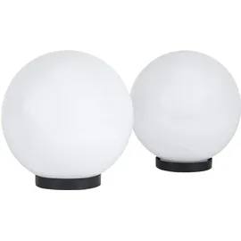 H4L Kugelleuchte 2er Set 20/25cm weiß E27 o. Anschlußkabel - Weiß