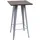 chefgastro Stehtisch 107 x 60 x 60 cm Grau